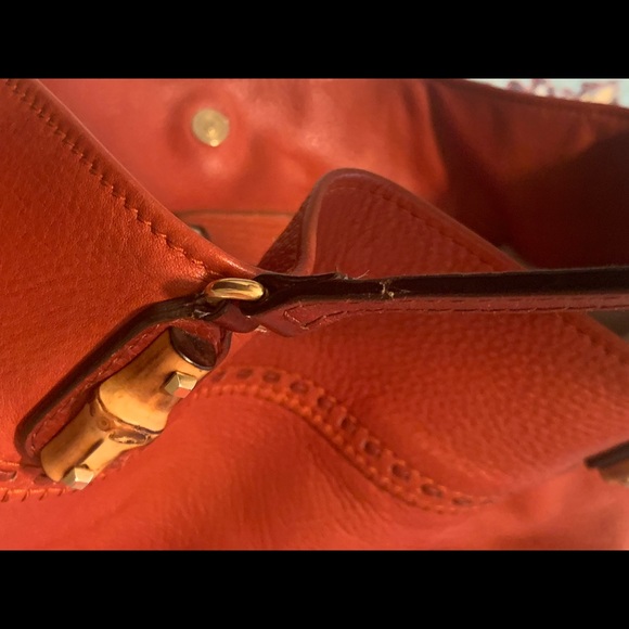 Large Gucci bamboo tote - Picture 10 of 13